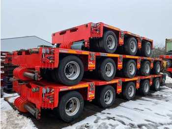 Semi-remorque surbaissé Goldhofer THP/SL 5 Schwerlastmodule / 24 Achslinien