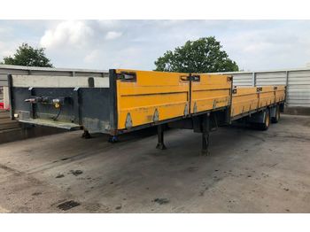 Semi-remorque surbaissé Goldhofer Tieflader PNO Bordwände