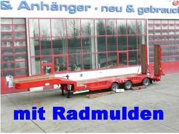 Möslein Satteltieflader mit Radmulden - Semi-remorque surbaissé