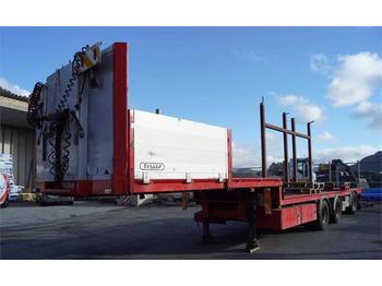 Tyllis 3 axis Crane semi with forced steering - Semi-remorque surbaissé