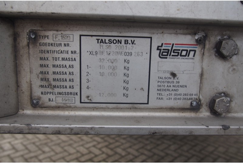 Semi-remorque fourgon Talson Box semi-trailer: photos 10