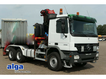 Tracteur routier Mercedes-Benz 3348 K Actros 6x4/Kran Fassi F380/Klima