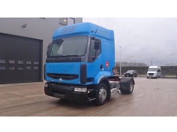 Tracteur routier Renault Premium 385 (GRAND PONT / POMPE MANUELLE / BOITE MANUELLE)