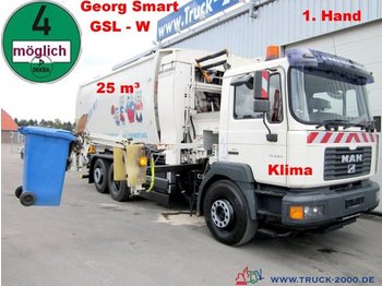 Benne à ordures ménagères pour transport de déchets MAN FE 26.310 A Georg Smart Seitenlader 1.Hand Klima: photos 1