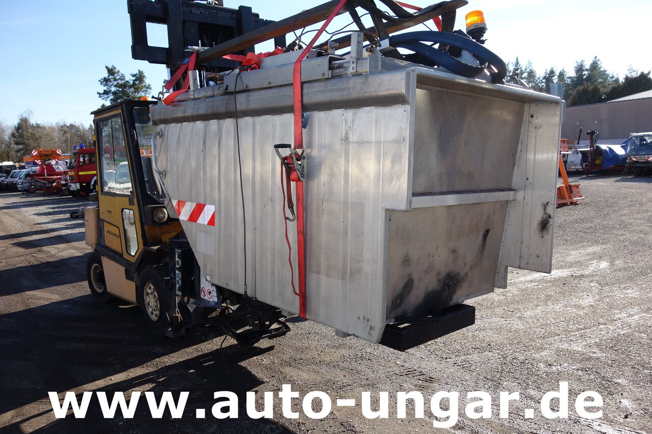 Benne à ordures ménagères pour transport de déchets Multicar Müllaufbau PB400 Aluaufbau mit Hilfsrahmen 4m³ Kipper Presse Lifter: photos 3