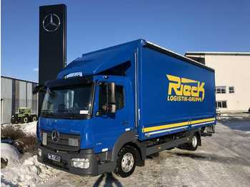 Fourgon plateau Mercedes-Benz Atego 818 L Pritsche/Plane + LBW Spoiler Kamera