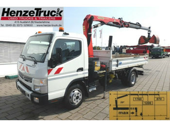 Véhicule utilitaire benne Mitsubishi Canter Fuso 7C18 2-Achs Kipper Kran Palfinger PK