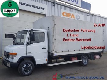 Véhicule utilitaire plateau baché Mercedes-Benz Vario 816 Sortimo Werkstatt Kfz LBW 2 x AHK 1.Hd