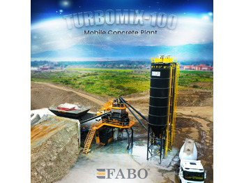 FABO TURBOMIX-100 Mobile Concrete Batching Plant - Centrale à béton: photos 1