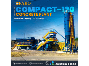 FABO COMPACT-120 CONCRETE PLANT | CONVEYOR TYPE  | Ready in Stock - Centrale à béton: photos 1