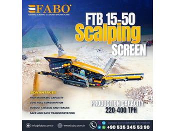FABO FTB-1550 MOBILE SCALPING SCREEN | AVAILABLE IN STOCk - Concasseur mobile: photos 1