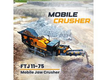 FABO FTJ 11-75 MOBILE JAW CRUSHER 150-300 TPH | AVAILABLE IN STOCK - Concasseur mobile: photos 1