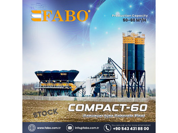FABO COMPACT-60 CONCRETE PLANT | CONVEYOR TYPE - Centrale à béton: photos 1