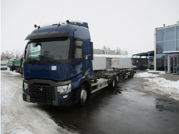 Renault T480 6x2 EURO 6 BDF + Kogel - Camion porte-conteneur/ Caisse mobile: photos 1