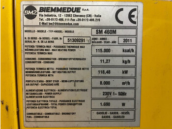 Dieselheater Air to Air SM 460M 119 kW - 8000 m3 / h Diesel Heater Kachel - Réchauffeur de construction: photos 3