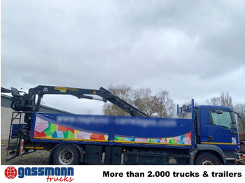 Camion plateau, Camion grue MAN TGM 18.290 4x2 BL, Heckkran Palfinger PK12001L,: photos 3
