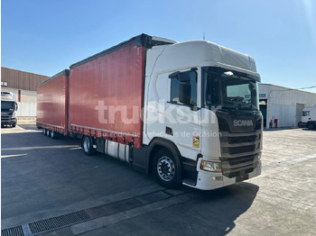 Camion à rideaux coulissants SCANIA R 450