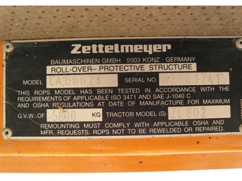 Cabine et intérieur pour Engins de chantier Kabine Zettelmeyer ZL 602: photos 5