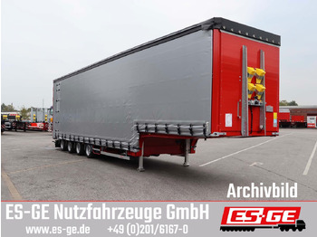 Semi-remorque surbaissé ES-GE 4-Achs-Satteltieflader mit Curtainsider-Aufbau: photos 4