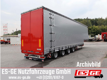 Semi-remorque surbaissé ES-GE 4-Achs-Satteltieflader mit Curtainsider-Aufbau: photos 3