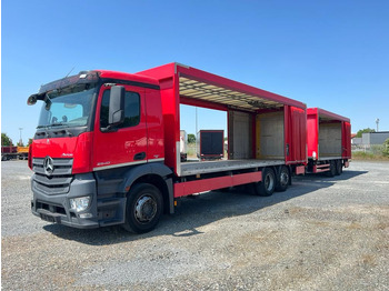 Camion à rideaux coulissants Mercedes-Benz Antos 2540 L 6x2 Pritsche LBW Getränke 8,2m, 2to: photos 5