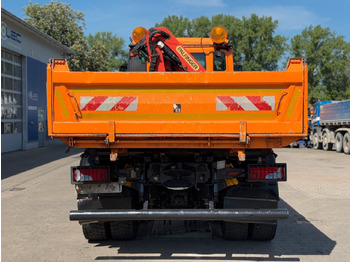 Camion grue MAN TGA 18.360 4x4 Kipper Kran PALFINGER Winterd.: photos 4