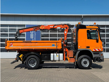 Camion benne, Camion grue Mercedes-Benz ACTROS 2044 4x4 Kipper Kran ATLAS 65.2 A2L: photos 3