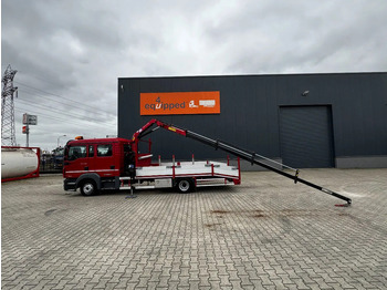 Camion grue MAN TGL 8.180 crew cab (DOKA), HMF535 K3 crane, 283 running hours only, 211.164 KM, ramps, EURO-6, TOP,-condition: photos 2