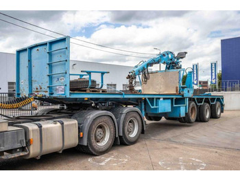 Semi-remorque plateau Kennis KRAAN/CRANE/GRUE/KRAN - KENNIS 14 TON/M: photos 2 Semi-remorque plateau Kennis KRAAN/CRANE/GRUE/KRAN - KENNIS 14 TON/M: photos 2