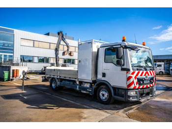 Camion plateau, Camion grue MAN TGL 12.190 BL + HIAB 055 D-1 HIDUO: photos 2 Camion plateau, Camion grue MAN TGL 12.190 BL + HIAB 055 D-1 HIDUO: photos 2
