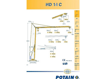 Grue à montage rapide Potain HD 14 C: photos 3