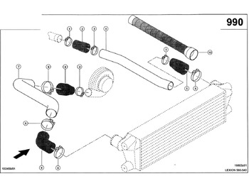 Tuyau d'admission d'air CLAAS