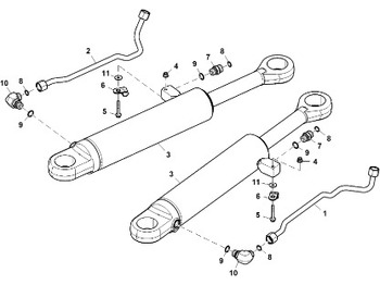 Vérin hydraulique JOHN DEERE