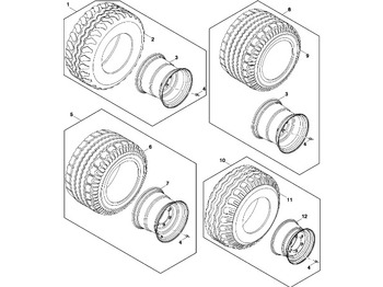 Roue complète JOHN DEERE