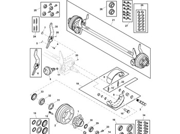 Mâchoires de frein JOHN DEERE