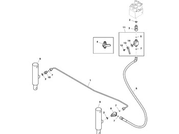 Vérin hydraulique JOHN DEERE