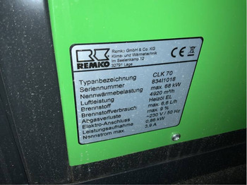 Réchauffeur de construction Nagrzewnica olejowa Remko CLK 70 - z odprowadzaniem spalin [CZĘŚCI LUB CAŁOŚĆ]: photos 3
