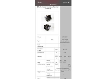 Moteur et pièces YANMAR