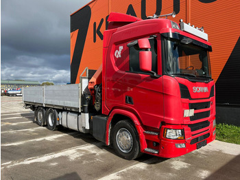 Camion plateau, Camion grue Scania R 450 6x2*4 PK 26002 / PLATFORM L=6482 mm: photos 4