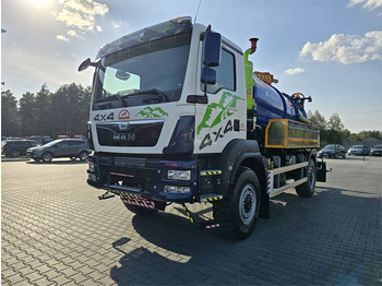 Camion hydrocureur MAN TGM 4x4 GAMON PW8 for collecting liquid waste sepa: photos 3