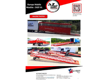 Rampe de chargement neuf AZ RAMP-EASY XL-10 . Mobil Loading Ramp  WIDE With Level Off, 10 t Capacity: photos 2