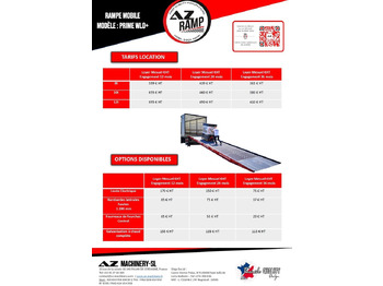 Rampe de chargement neuf **RENTAL 12-24-36 Month** AZ RAMP-PRIME PRIME WLO + 8 .  Industrial Mobil Loading Ramp: photos 2