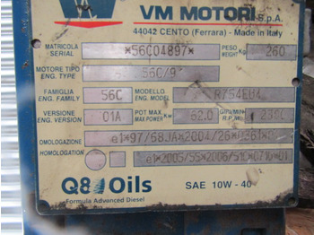 Moteur et pièces pour Camion SCHMIDT SWINGO EURO 4 ENGINE BLOCK TYPE VM R754: photos 3