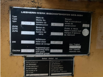 Grue à tour LIEBHERR 40 K: photos 4 Grue à tour LIEBHERR 40 K: photos 4