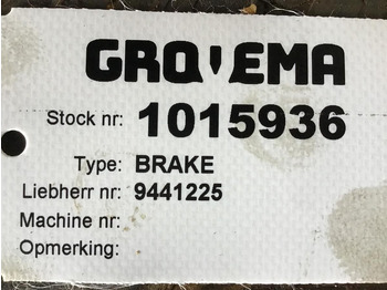 Disques de frein LIEBHERR