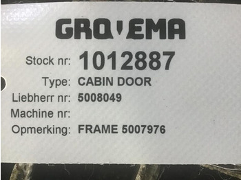 Portière et pièces Liebherr Cabin Door: photos 2