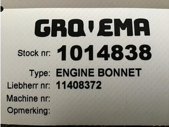 Capot Liebherr Engine Bonnet: photos 2 Capot Liebherr Engine Bonnet: photos 2