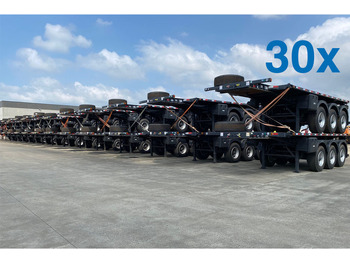 Semi-remorque porte-conteneur/ Caisse mobile SERGOMEL