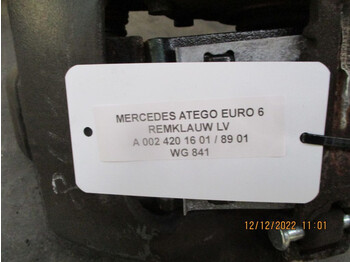 Étrier de frein pour Camion Mercedes-Benz ATEGO A 002 420 89 01// 16 01 REMKLAUW EURO 6 VOOR EN ACHTER: photos 4