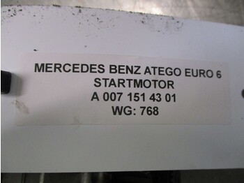 Démarreur pour Camion Mercedes-Benz ATEGO A 007 151 43 01 / 16 01 STARTMOTOR EURO 6: photos 3
